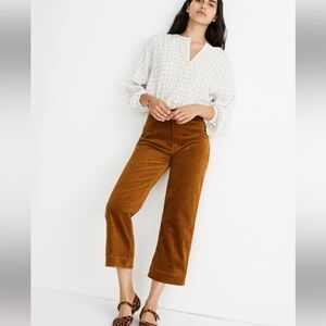 Madewell Slim Emmett Wide Leg Crop Pant